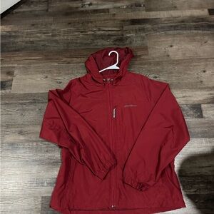 Eddie Bauer Women's Hooded Red Utility Jacket